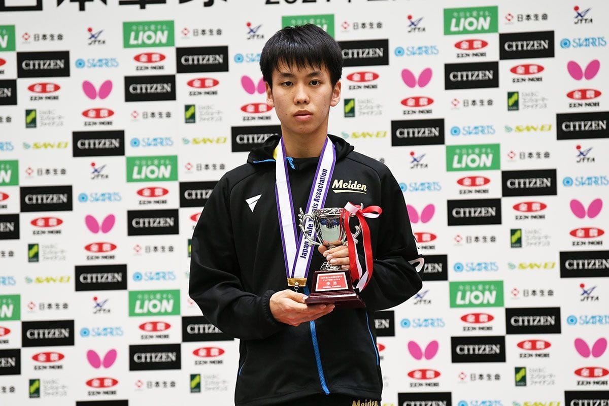 21年全日本卓球 ジュニア男子は 濵田一輝が初優勝 卓球レポート